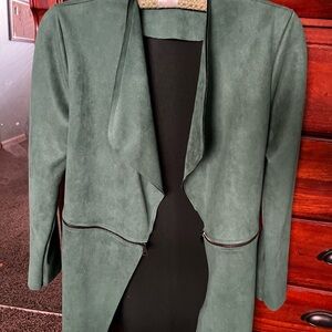 Chic Green Women's Blazer